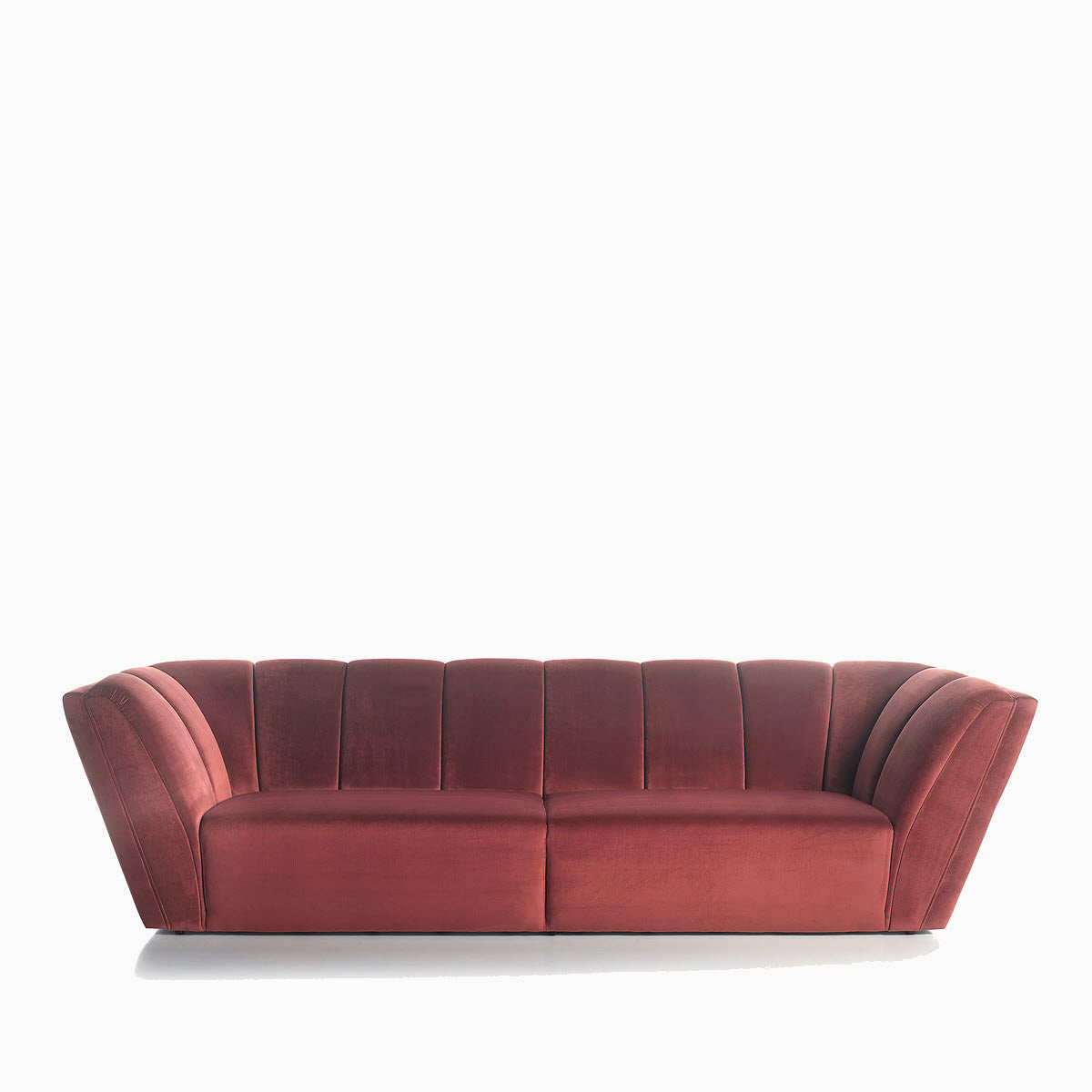 Bowie Capitone Striped Sofa