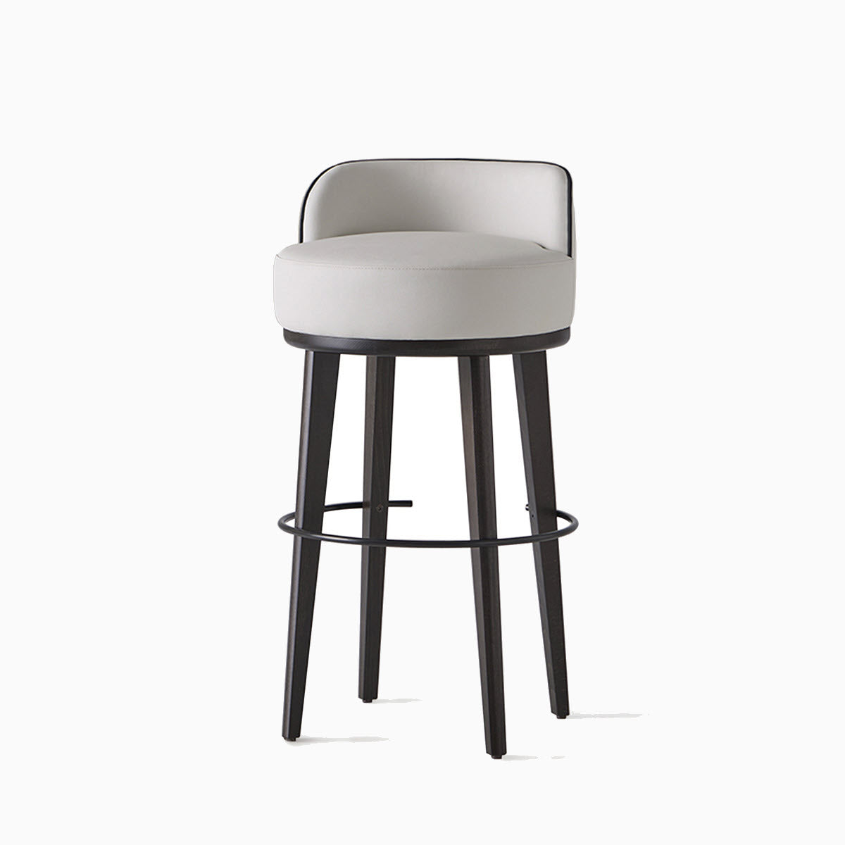 Club Bar Stool With Backrest