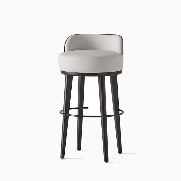 Club Bar Stool With Backrest