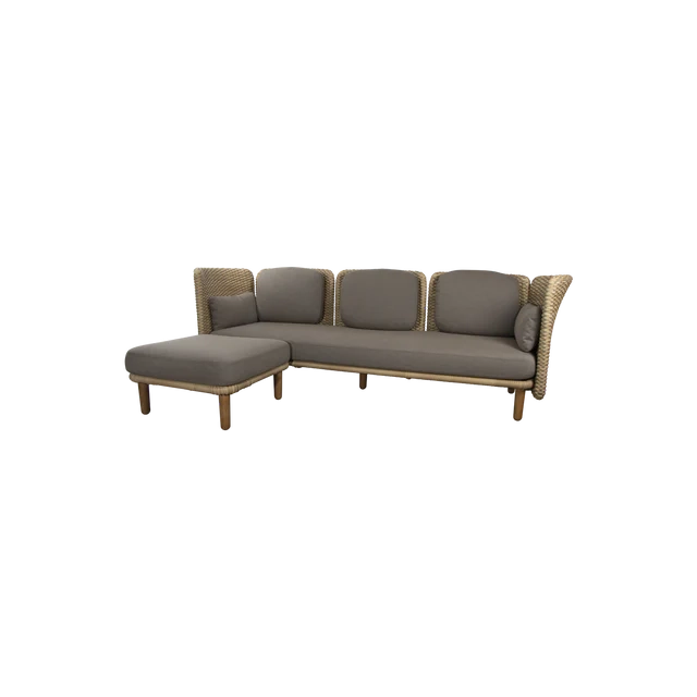 Arch 3 Seater Sofa W/Low Arm/Backrest & Chaise Lounge