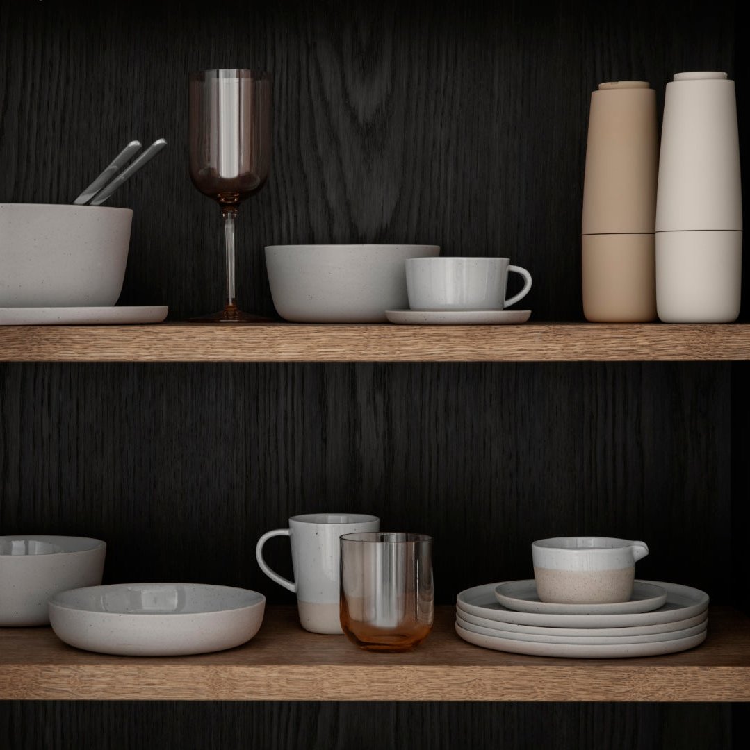 SABLO Ceramic Stoneware Mug - Set of 4