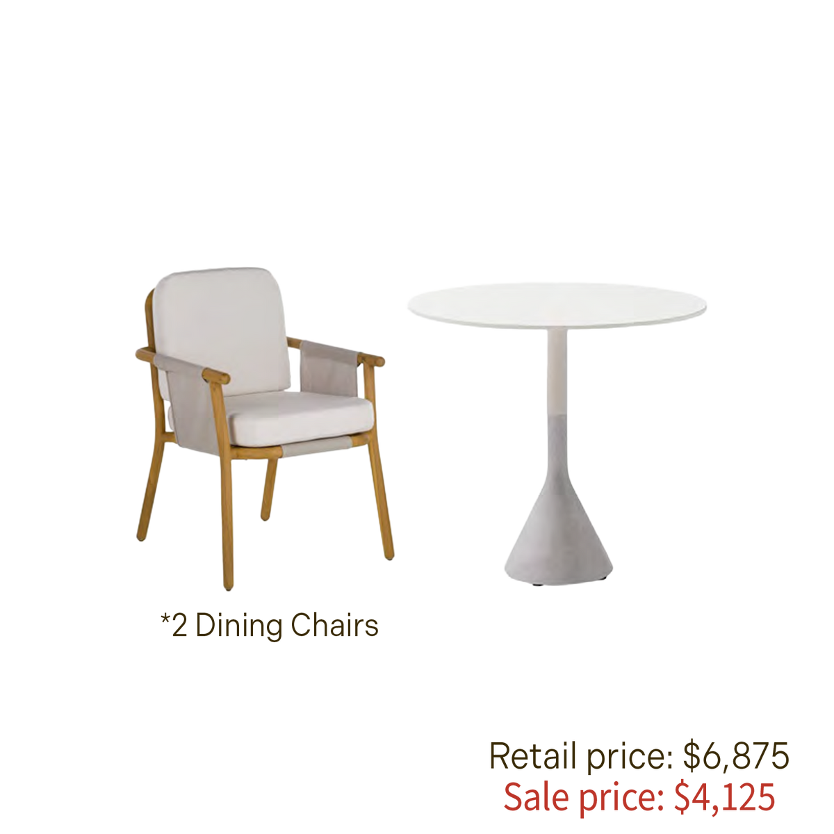 Point - Hamp Bistro Set (Display Sale)