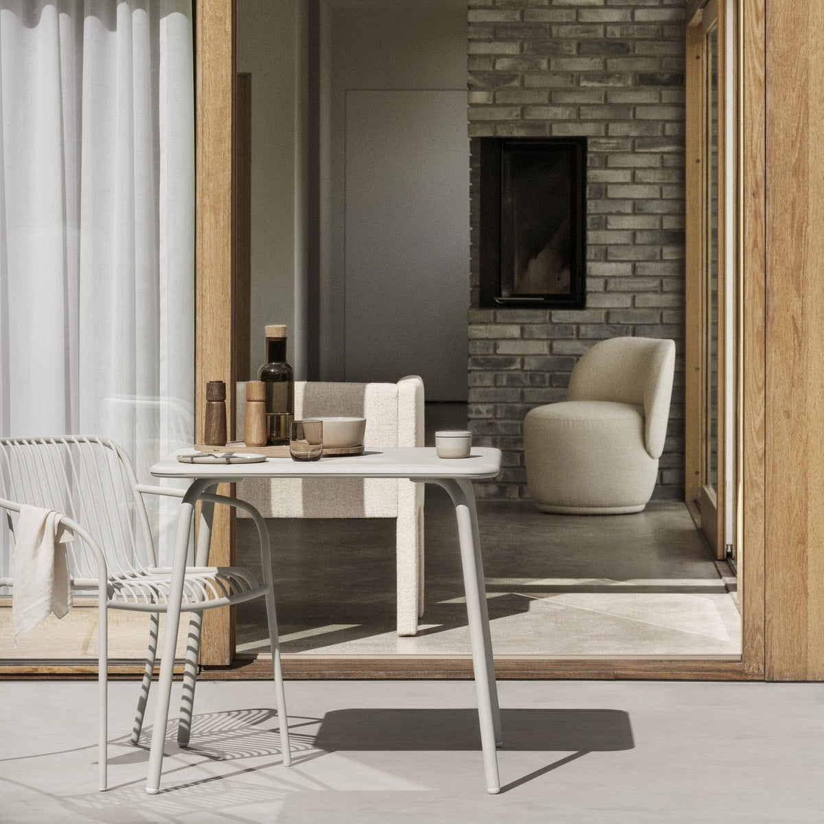 YUA WIRES Outdoor Armchair - Set of 2