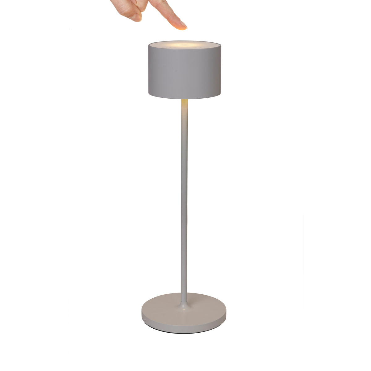 FAROL Mobile Rechargeable LED Floor Lamp - Metallic Finish