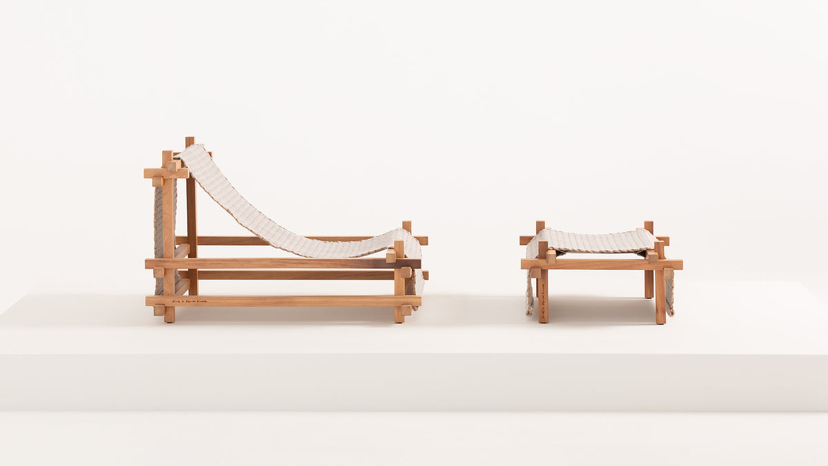 Hos Deckchair & Stool Set