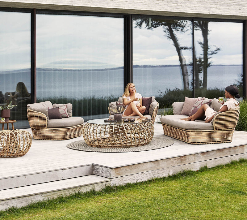 Cane-line Basket outdoor lounge furniture for a Palm Beach terrace