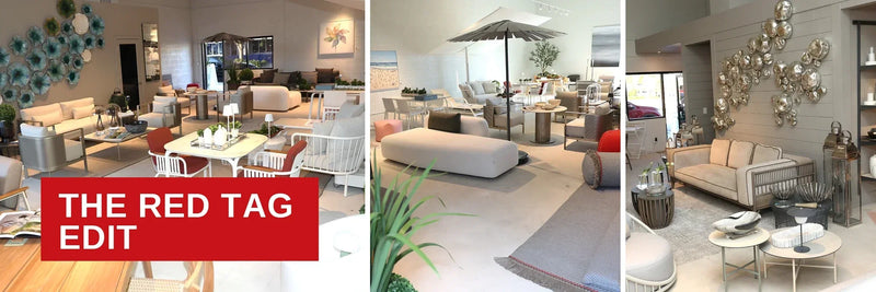 NIDO HOME Red Tag Edit luxury outdoor furniture sale in West Palm Beach