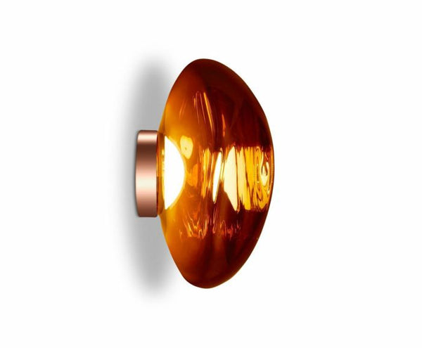 Tom Dixon Melt Medium Surface Light in polished copper, official product view