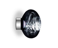 Tom Dixon Melt Mini Surface Light in smoke, official illuminated or lifestyle view