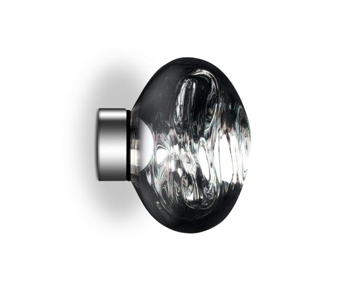 Tom Dixon Melt Mini Surface Light in silver, official product view