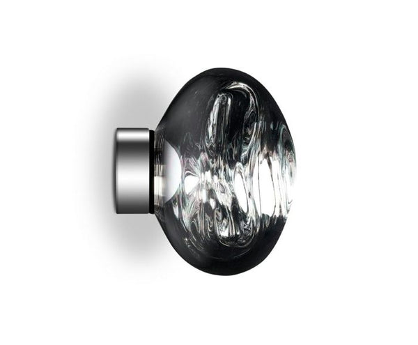 Tom Dixon Melt Mini Surface Light in nickel polished polycarbonate, official product view