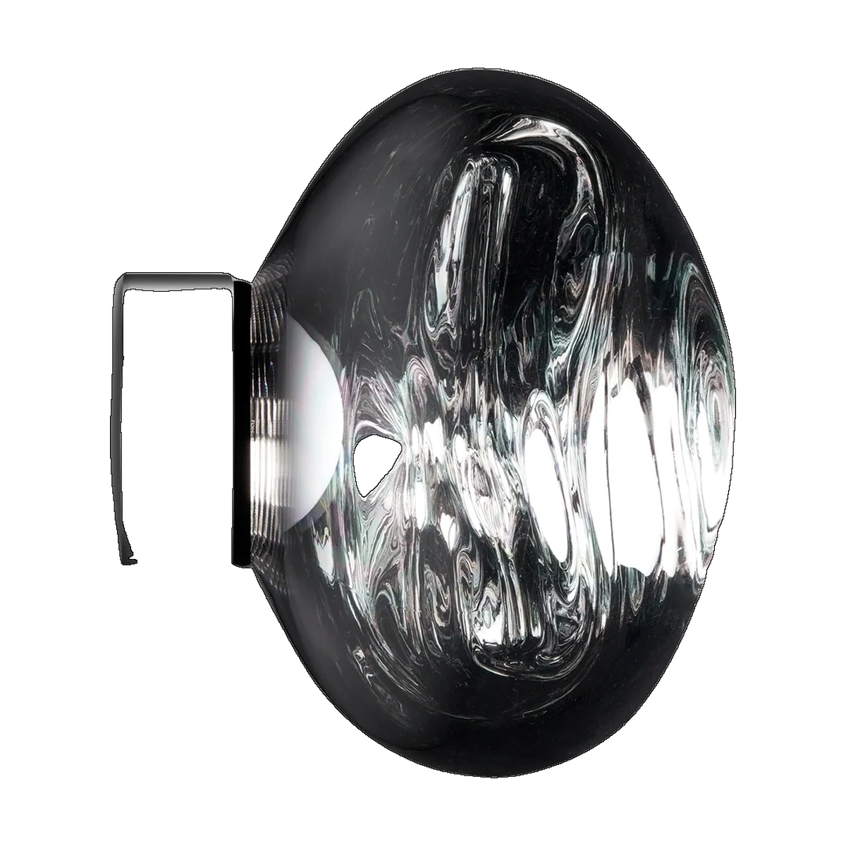 Melt Mini Surface Light, Silver Polished Polycarbonate by Tom Dixon
