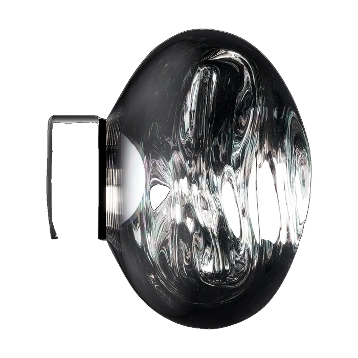 Melt Mini Surface Light, Silver Polished Polycarbonate by Tom Dixon