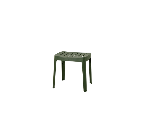 Cut stool dark green product image by Cane-line