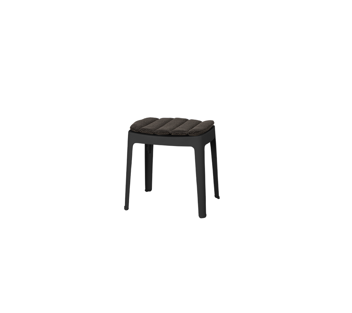 Cut stool black product image by Cane-line