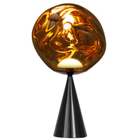 Tom Dixon Melt Fat Cone Table Light in gold, exact product view