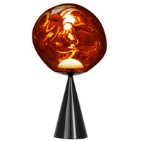 Tom Dixon Melt Fat Cone Table Light in copper, exact product view