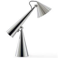Tom Dixon Pose Task Light in polished silver, exact product view