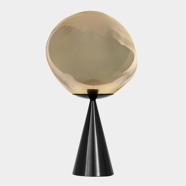 Tom Dixon Melt Fat Cone Table Light in bronze, exact product view