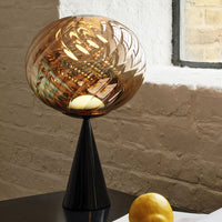 Tom Dixon Whirl Table Light in polished gold, official white-background view