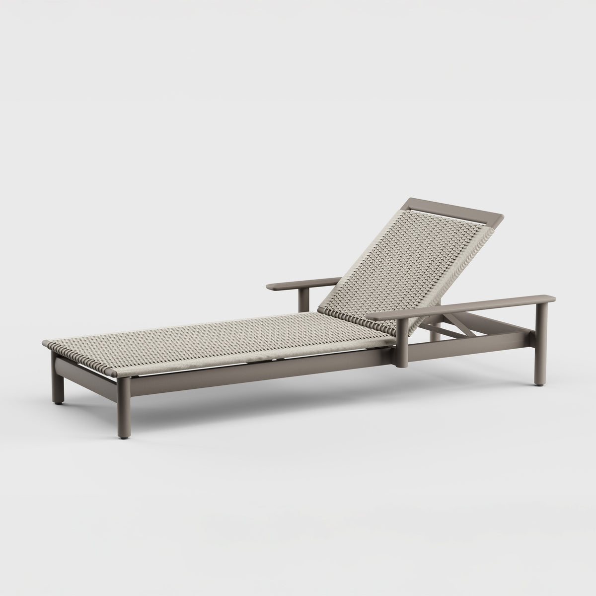 Montauk Chaise Arm Aluminum