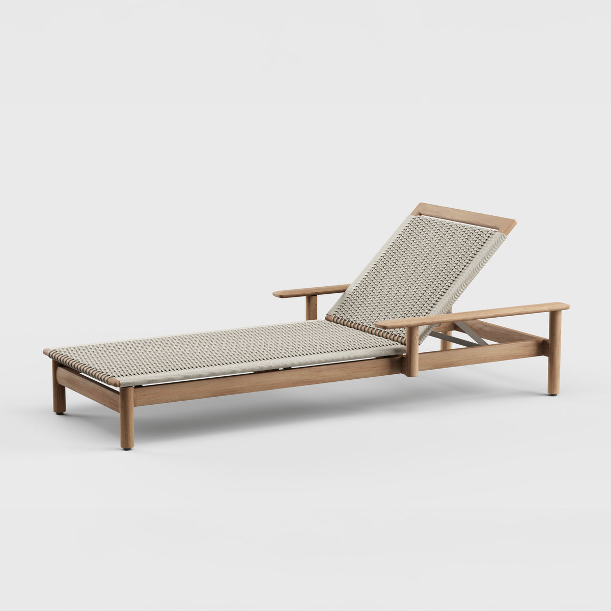 Montauk Chaise Arm Teak