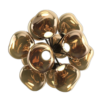 Melt Burst Chandelier, Bronze Polished Polycarbonate by Tom Dixon