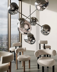 Tom Dixon Melt Opal Large Chandelier in an official lifestyle interior