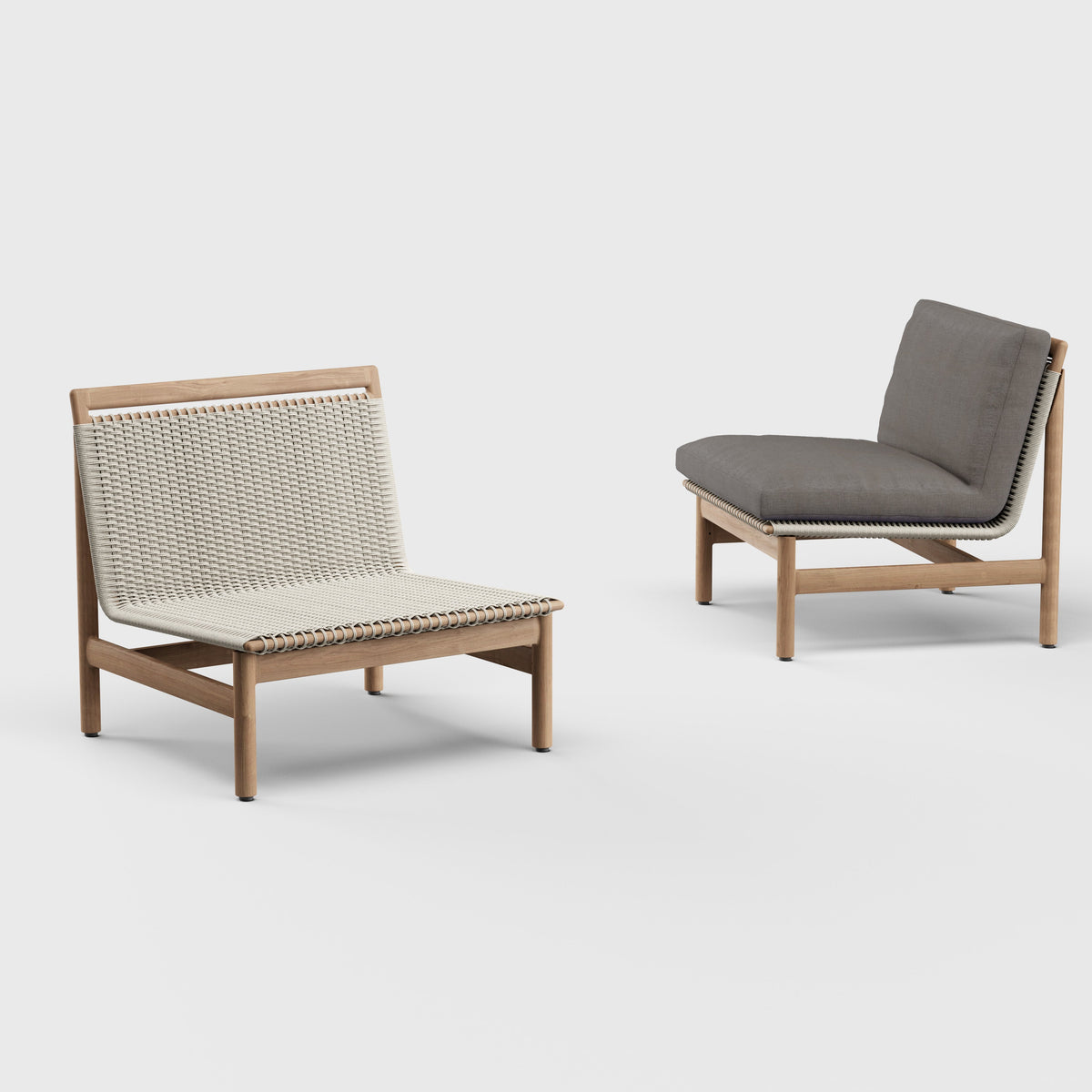 Montauk Lounge Chair Armless Teak