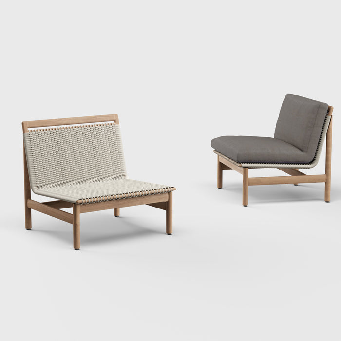 Montauk Lounge Chair Armless Teak