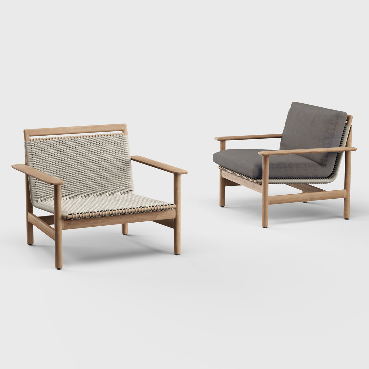 Montauk Lounge Chair Arm Teak