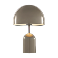 Tom Dixon Bell Table Light in taupe high-gloss steel