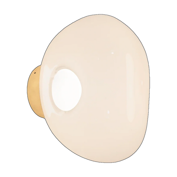 Melt Mini Surface Light, Opal with Gold Hardware by Tom Dixon