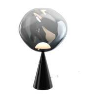 Tom Dixon Melt Fat Cone Table Light in nickel polished polycarbonate