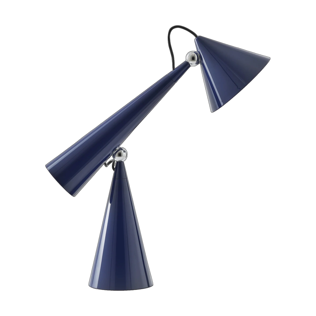 Tom Dixon Pose Task Light in high-gloss indigo
