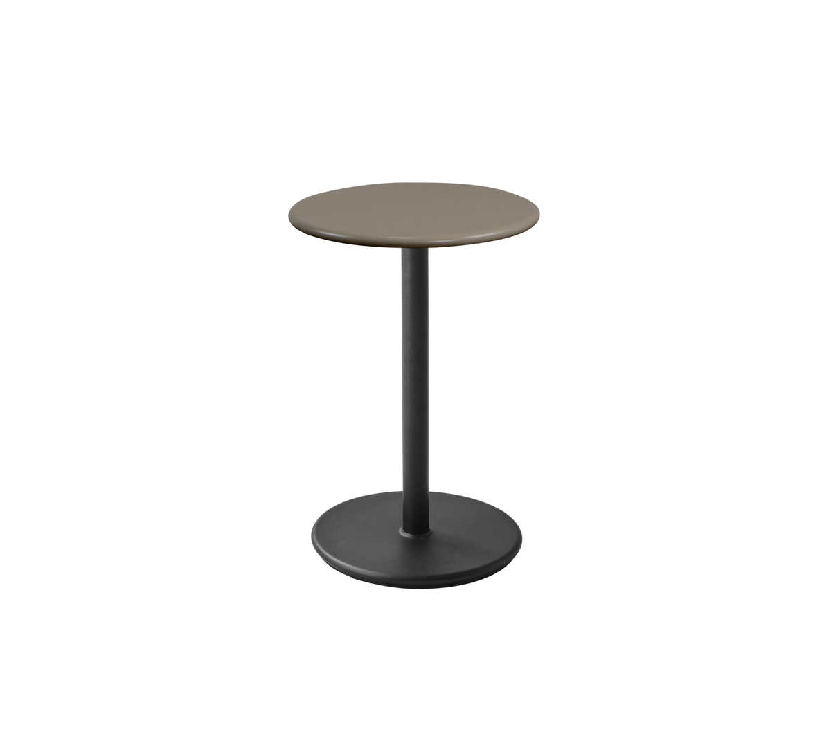 Go cafe table dia 45 cm taupe top by Cane-line