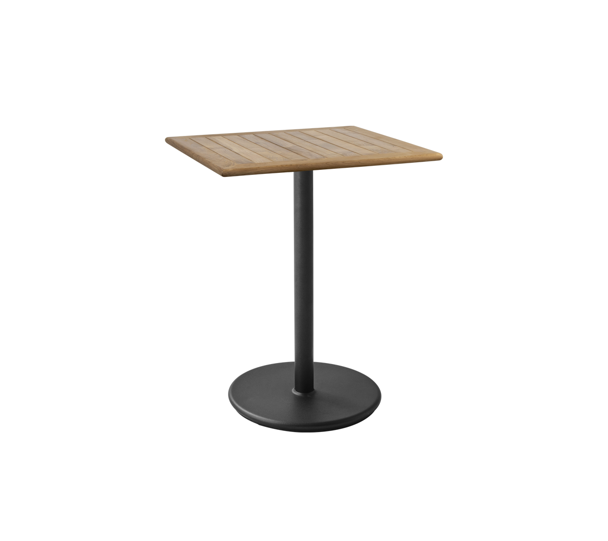 Go cafe table 72x72 cm lava grey by Cane-line