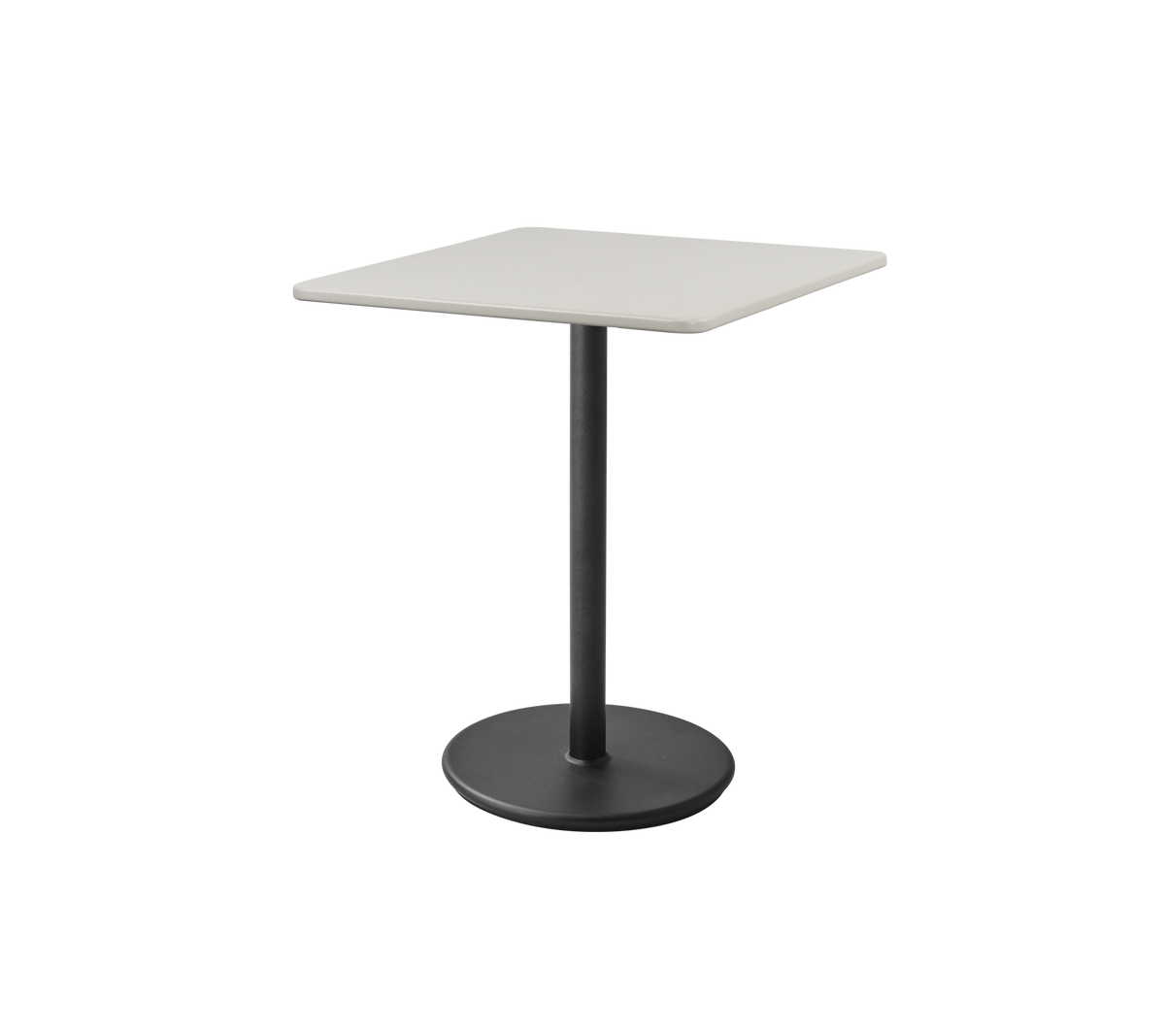 Go cafe table 75x75 cm lava grey and sand by Cane-line