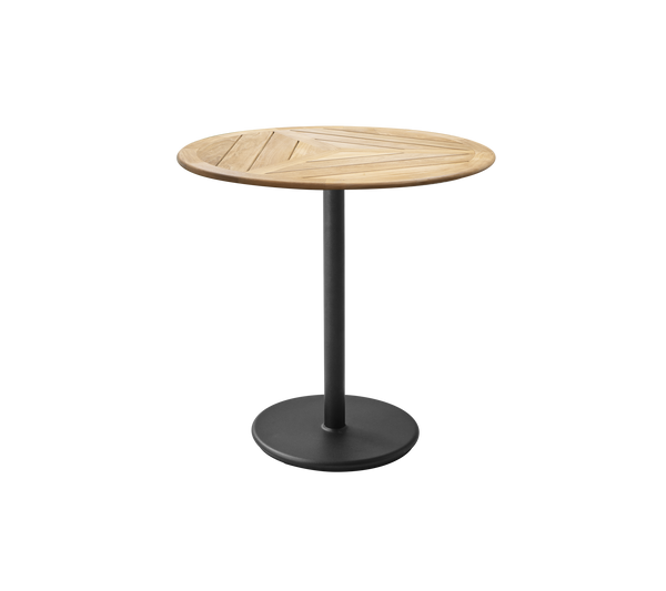 Go cafe table dia 80 cm teak top by Cane-line