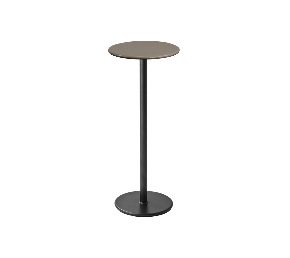 Go bar table dia 45 cm taupe top by Cane-line