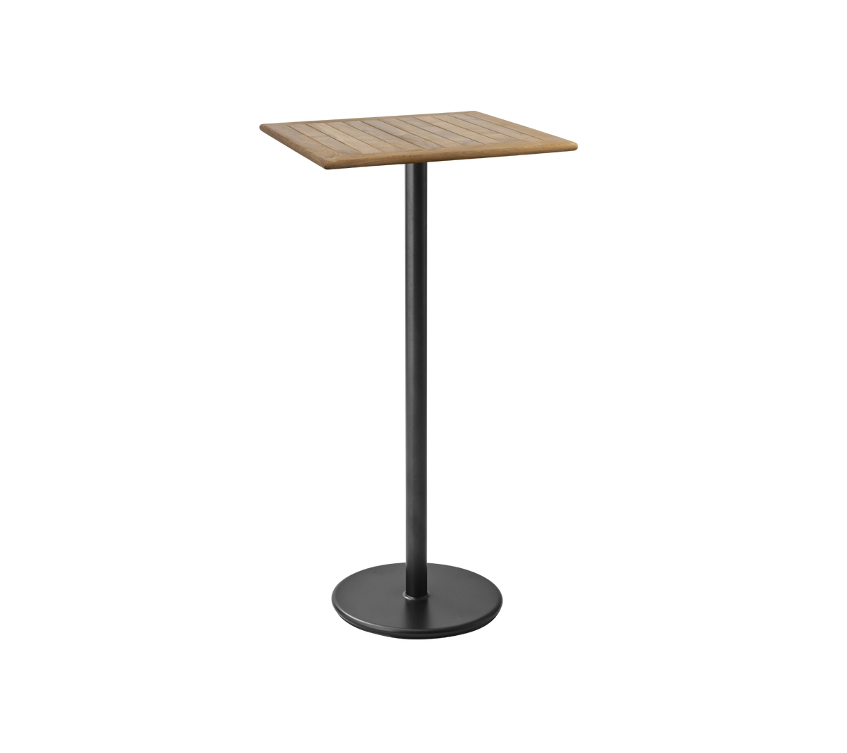 Go bar table 72x72 cm lava grey by Cane-line