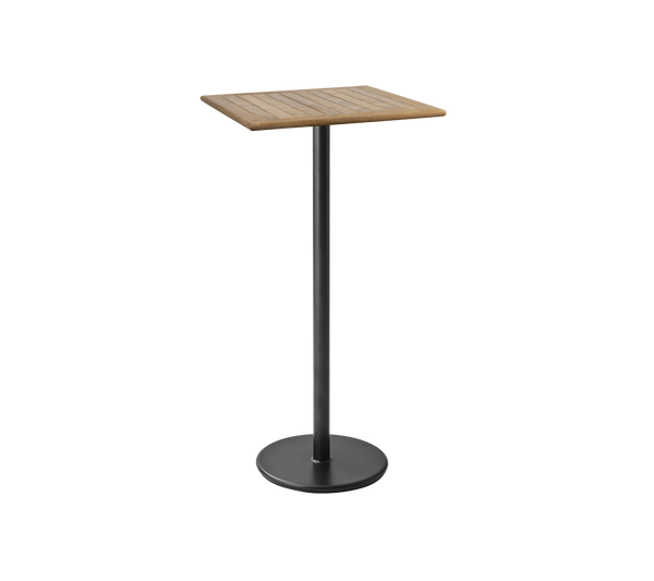 Go bar table 72x72 cm lava grey by Cane-line