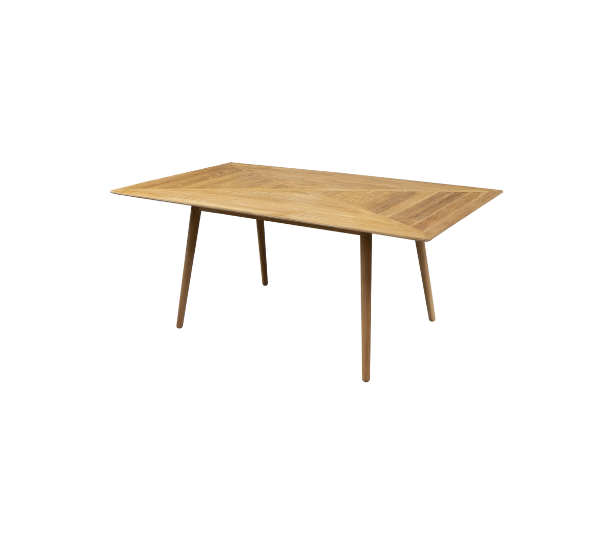 Define dining table 180x90 cm geometric teak product image by Cane-line