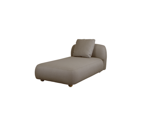 Capture chaise lounge module sofa outdoor furniture by Cane-line, designed by Cane-line Design
