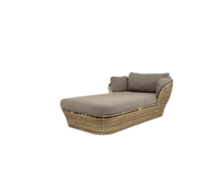 Basket daybed in Natural braid Weave with taupe AirTouch by Cane-line