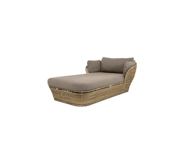 Basket daybed in Natural braid Weave with taupe AirTouch by Cane-line