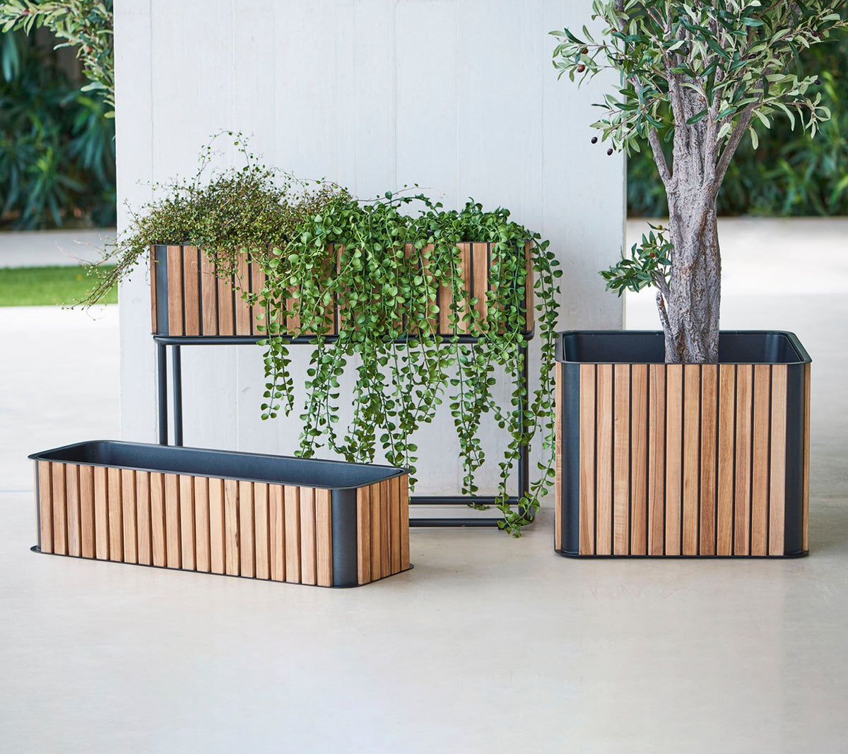 Combine planter outdoor planter by Cane-line, designed by Cane-line Design