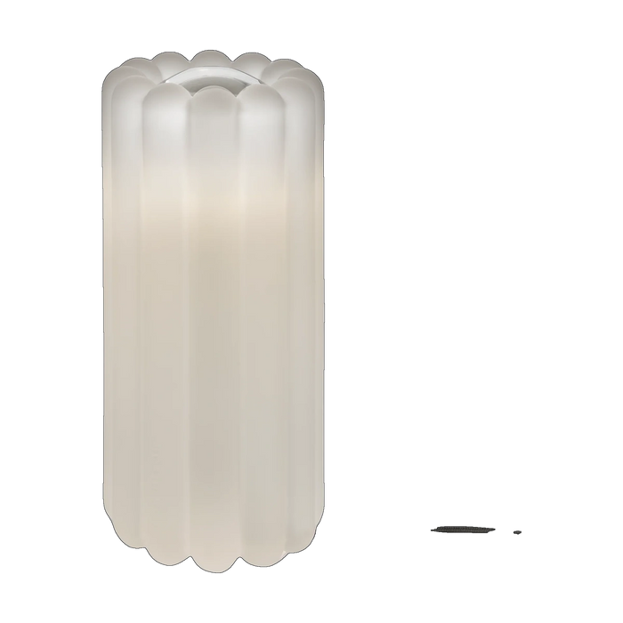Tom Dixon Press Table Light in white frosted glass