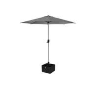 Sunshade parasol w/crank, dia. 3 m with aluminium base by Cane-line