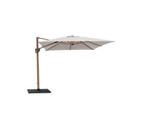 Hyde luxe tilt parasol with base by Cane-line